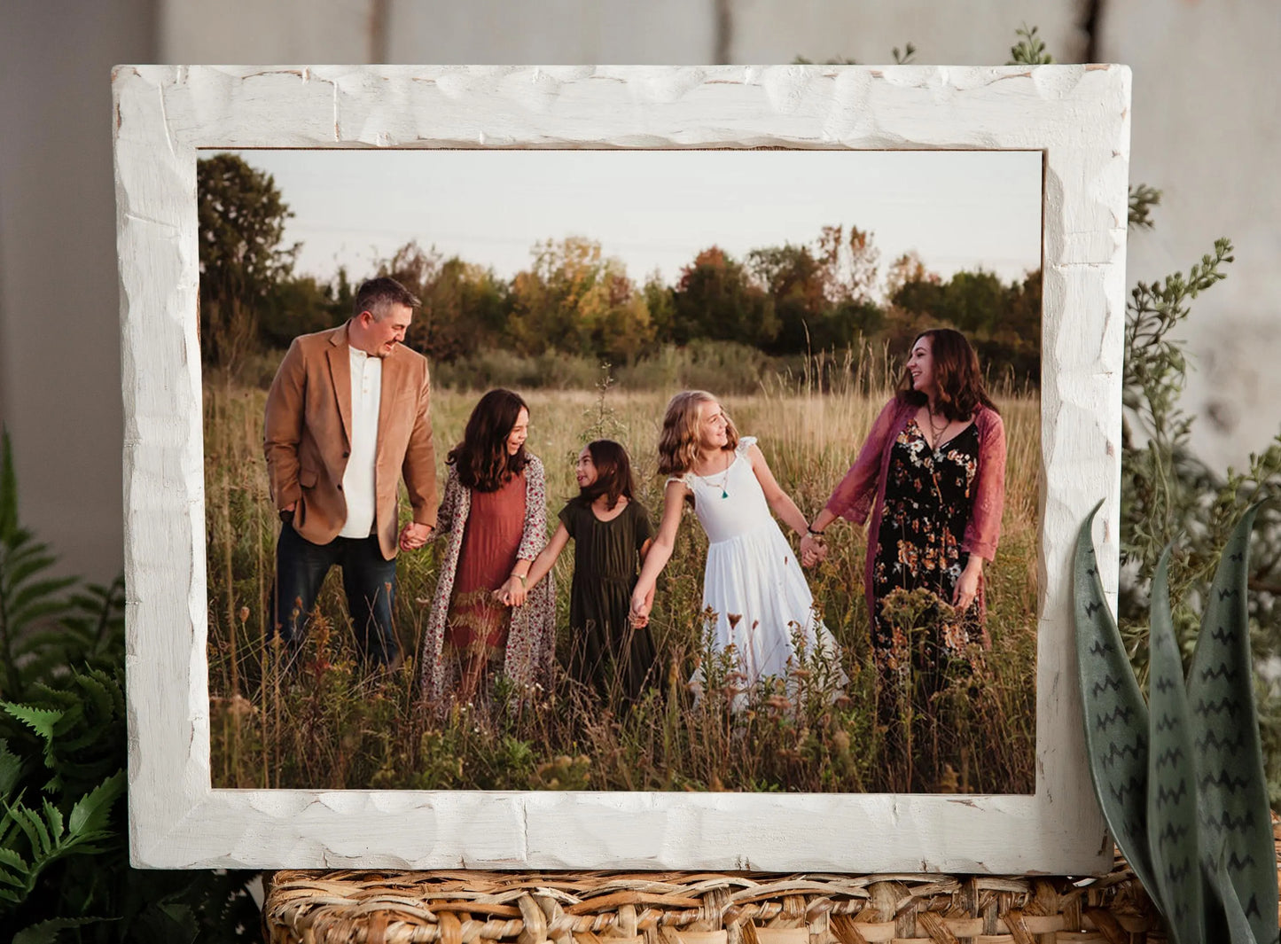 Hand-crafted, Custom Carved Oak Framed Photograph: Your Image Printing Included