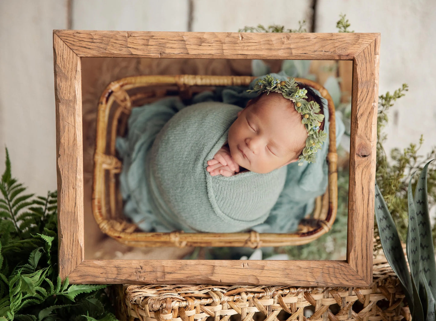 Hand-crafted, Custom Carved Oak Framed Photograph: Your Image Printing Included