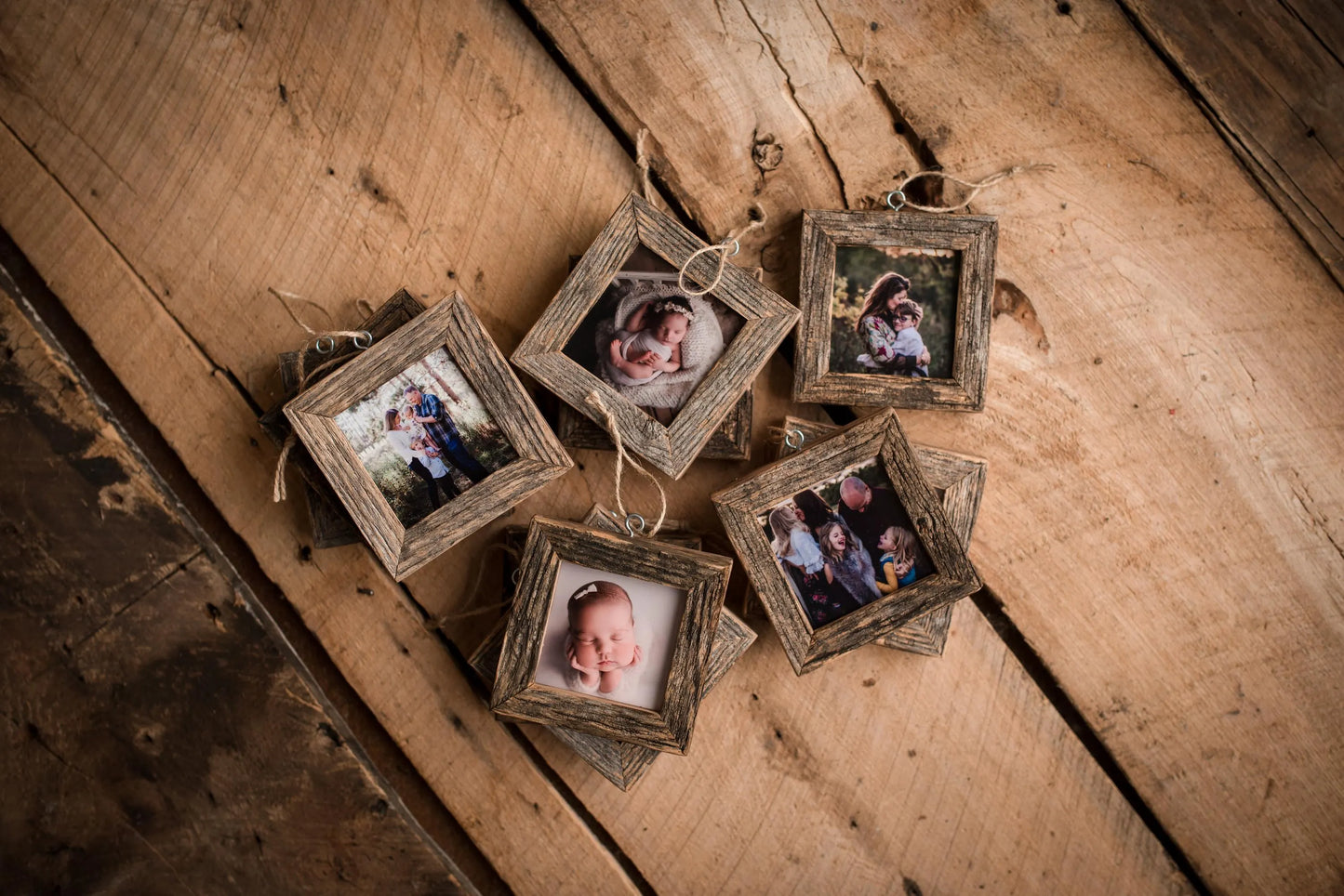 Custom Photo Barnwood Ornament