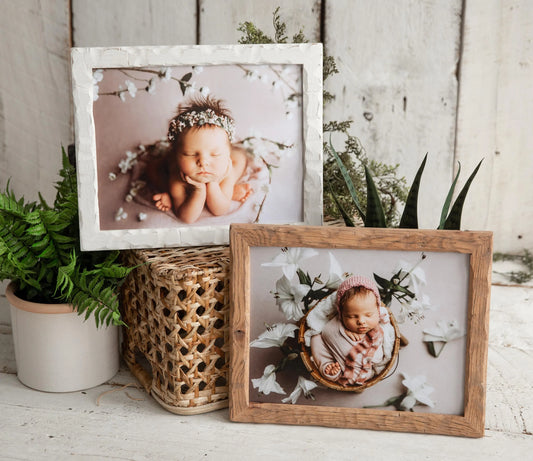Hand-crafted, Custom Carved Oak Framed Photograph: Your Image Printing Included