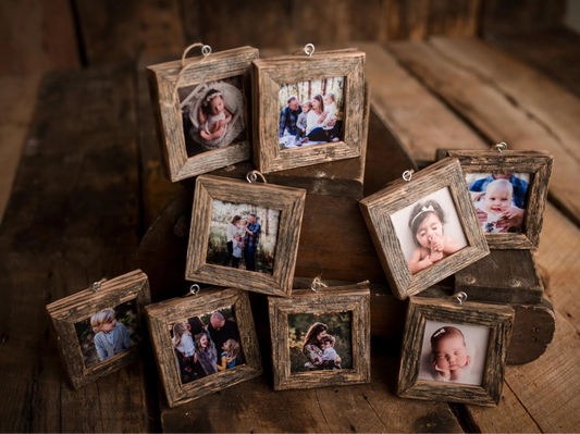 Custom Photo Barnwood Ornament