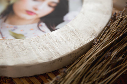 Hand-crafted, Custom Circle Framed Photograph: Your Image Printing Included